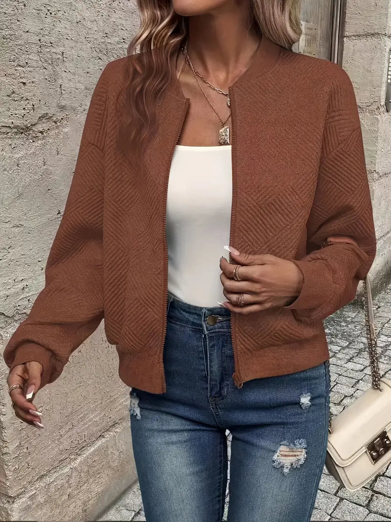 LIVIA™ | Veste printanière élégante avec fermeture éclair pour un look frais