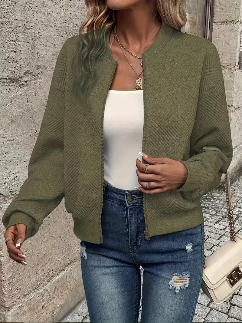 LIVIA™ | Veste printanière élégante avec fermeture éclair pour un look frais