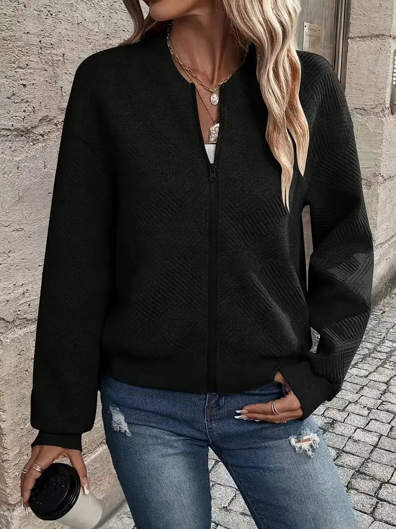 LIVIA™ | Veste printanière élégante avec fermeture éclair pour un look frais