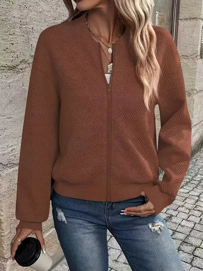 LIVIA™ | Veste printanière élégante avec fermeture éclair pour un look frais