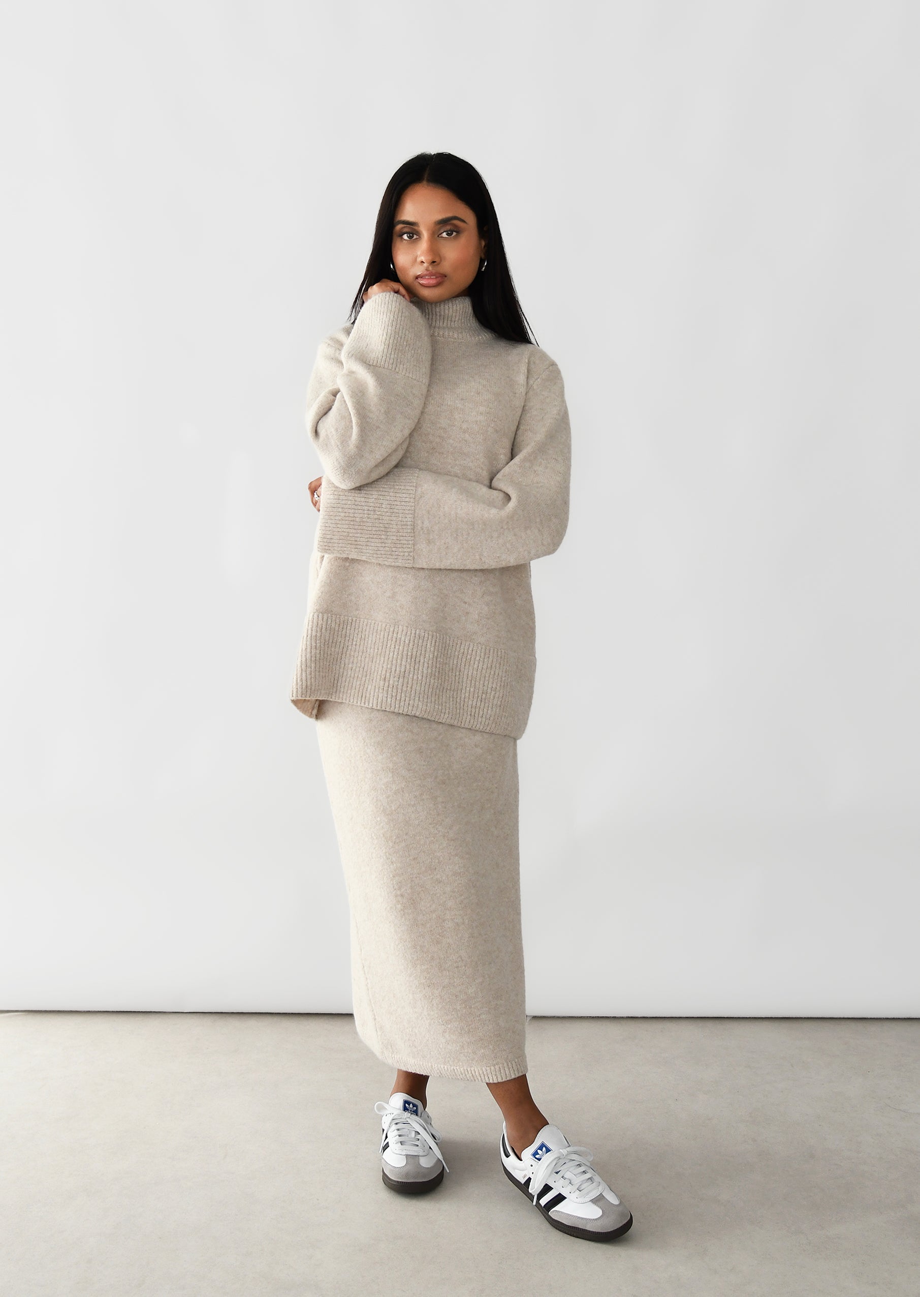 Jupe en tricot confortable pour un style sans effort