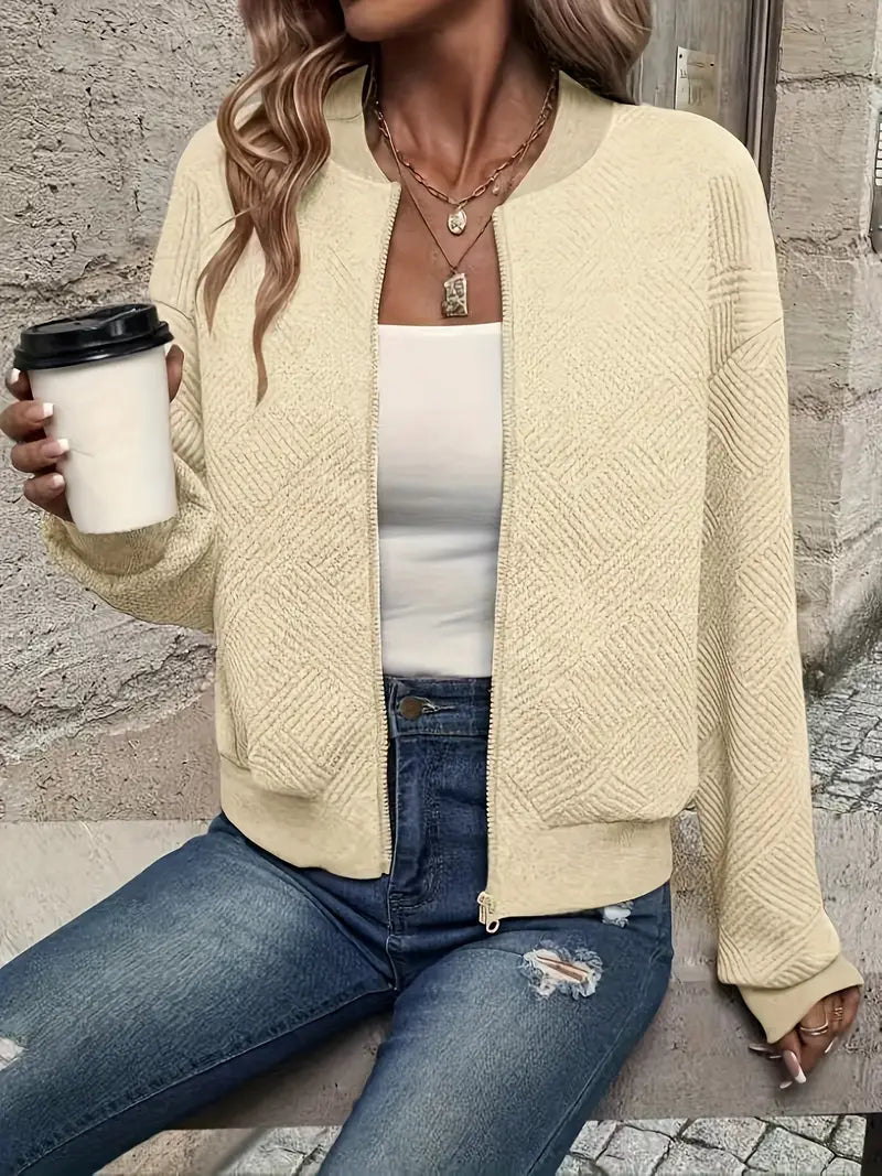 LIVIA™ | Veste printanière élégante avec fermeture éclair pour un look frais