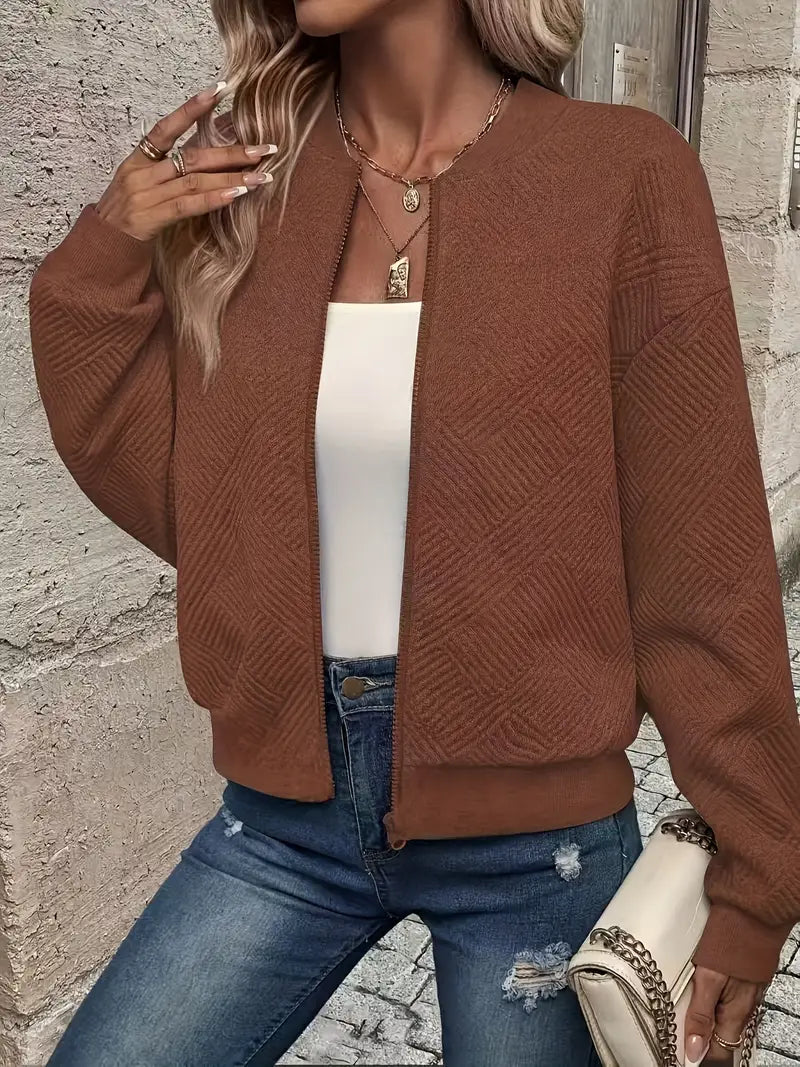 LIVIA™ | Veste printanière élégante avec fermeture éclair pour un look frais