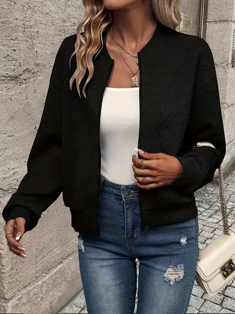 LIVIA™ | Veste printanière élégante avec fermeture éclair pour un look frais