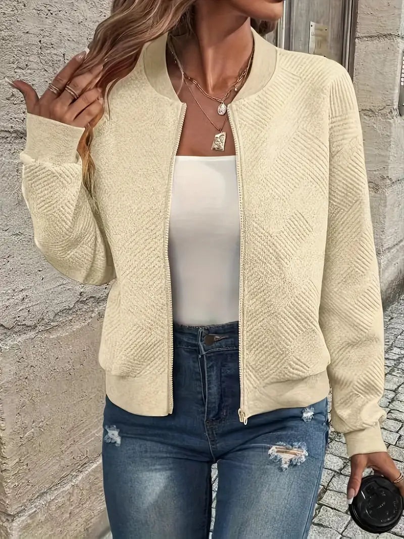 LIVIA™ | Veste printanière élégante avec fermeture éclair pour un look frais