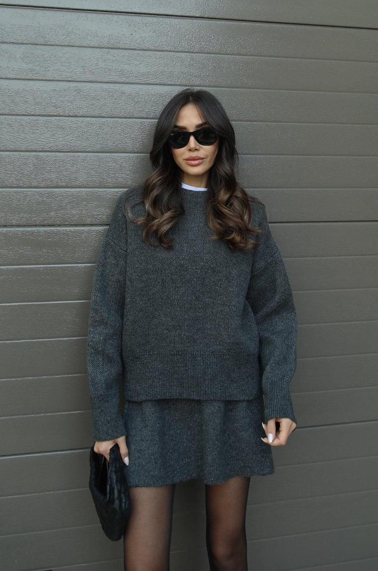 Ensemble tricoté tendance et élégant