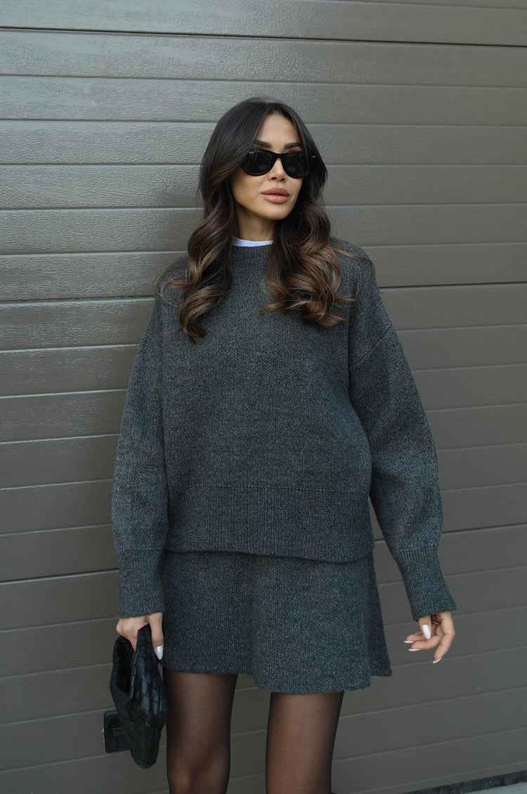 Ensemble tricoté tendance et élégant