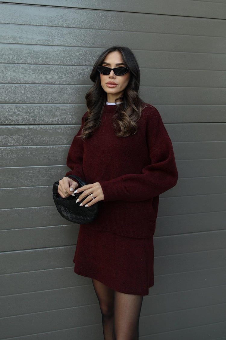 Ensemble tricoté tendance et élégant