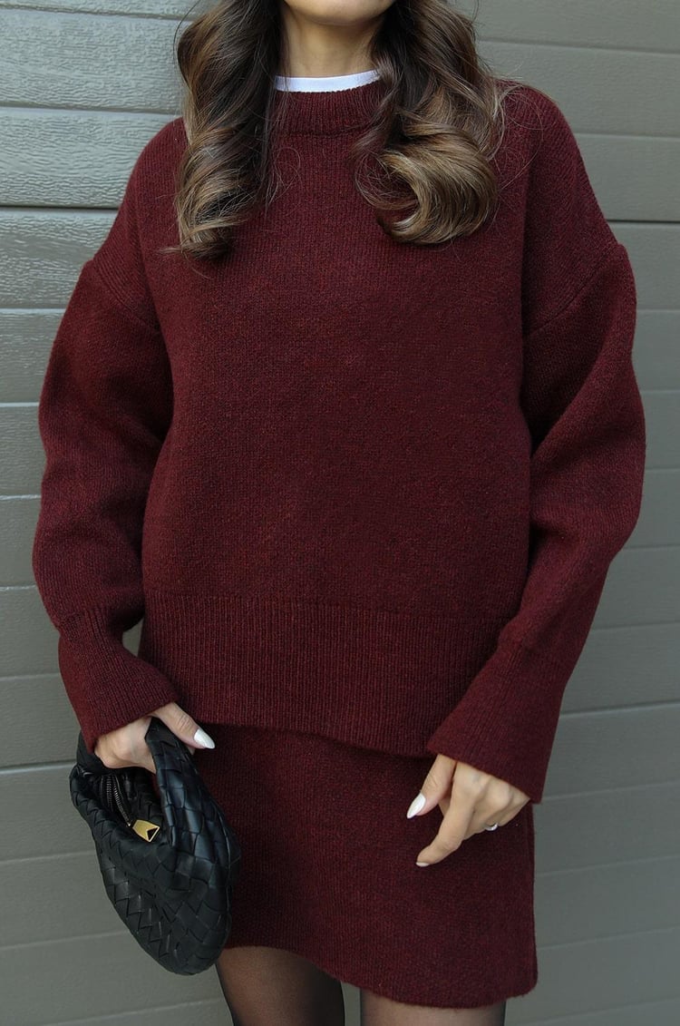 Ensemble tricoté tendance et élégant
