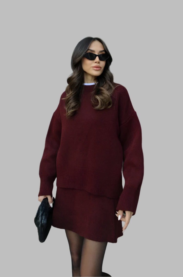 Ensemble tricoté tendance et élégant