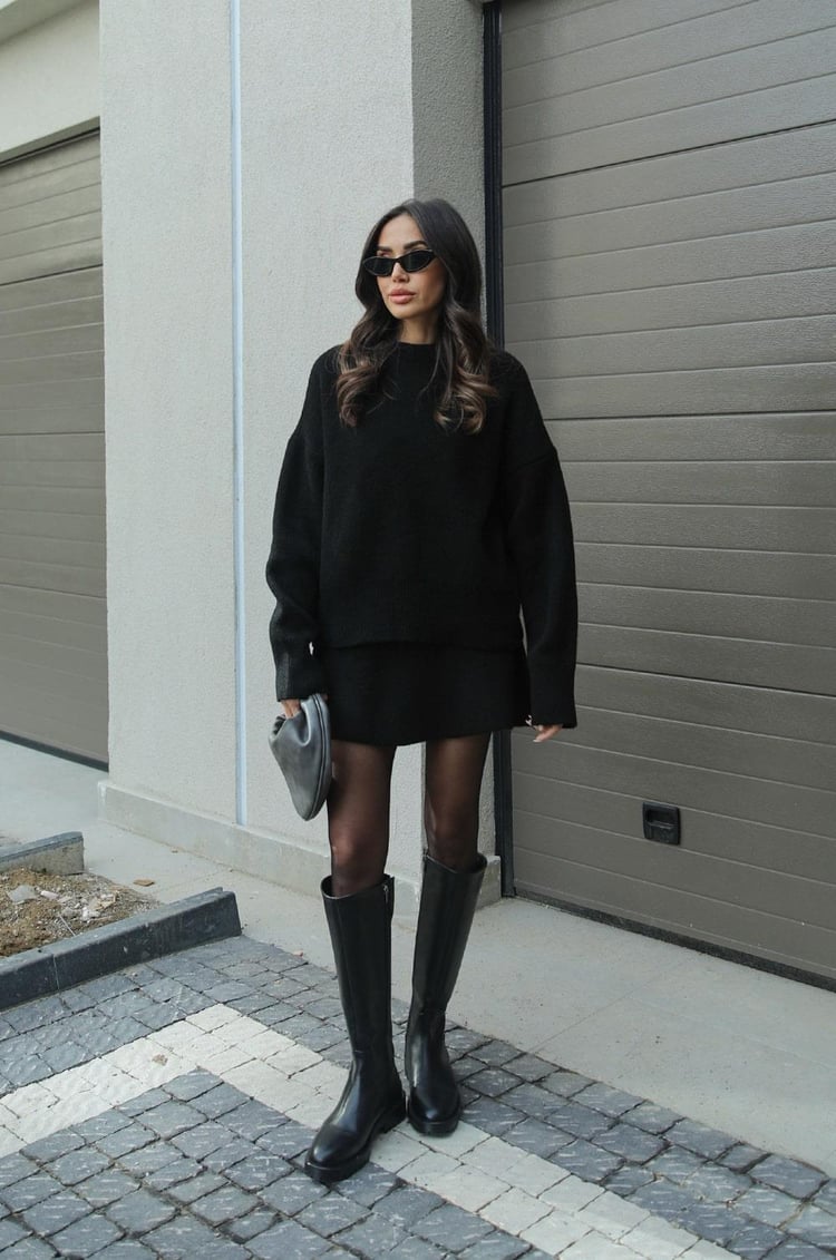 Ensemble tricoté tendance et élégant