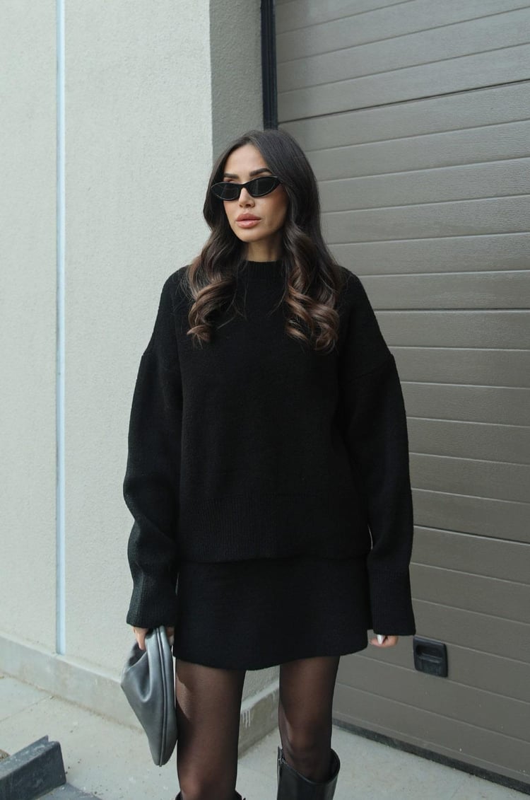 Ensemble tricoté tendance et élégant