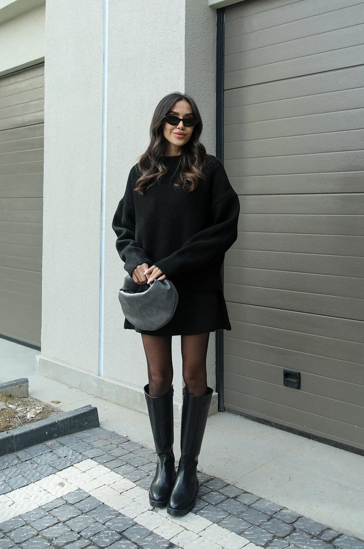 Ensemble tricoté tendance et élégant